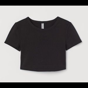 Black crop top